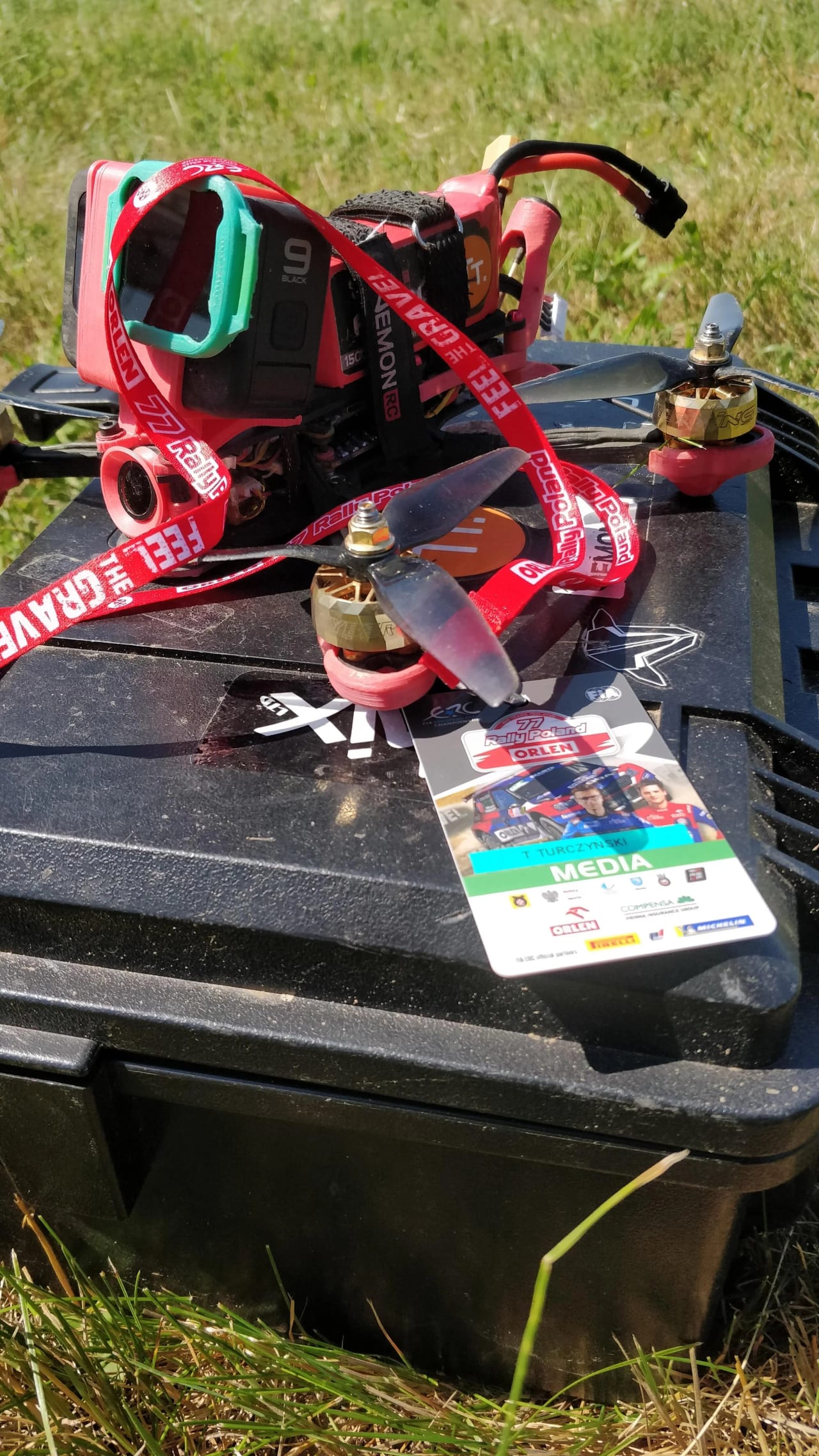 Rally drone shot